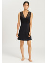 Hanro black lace Nightgown MOMENTS