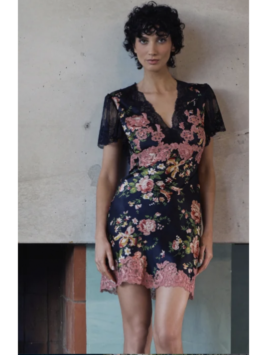 Marjolaine Satin dress BERNADETTE