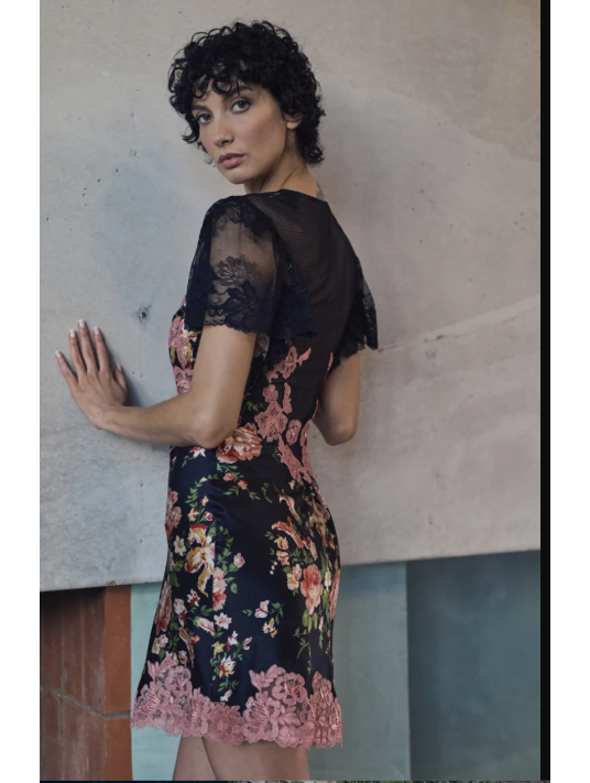 Marjolaine Satin dress BERNADETTE