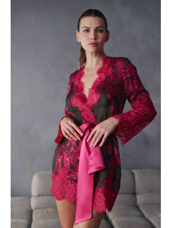 MARJOLAINE Short lace kimono BARBARA