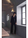 MARJOLAINE Pyjama en velours noir BILLIE