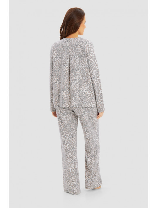 FÉRAUD Leopard Print Zip Jacket