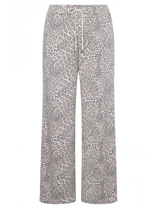 FÉRAUD Wide Leg Leopard Print Pants