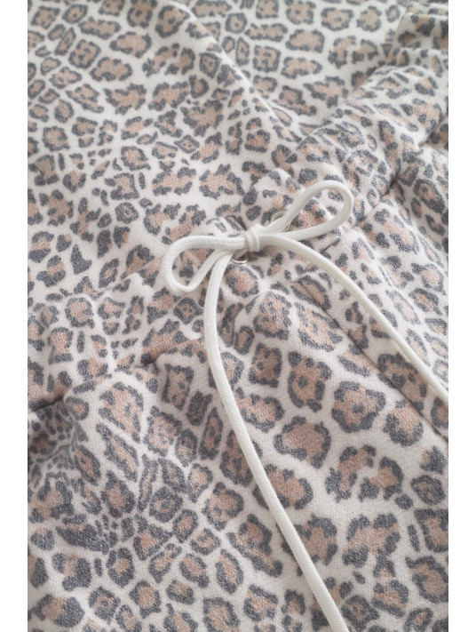 FÉRAUD Wide Leg Leopard Print Pants