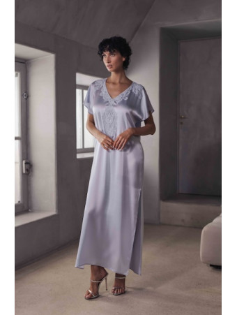 MARJOLAINE Long silk nightdress BRANDA