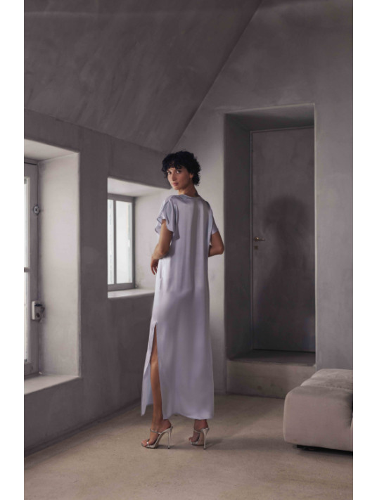 MARJOLAINE Long silk nightdress BRANDA
