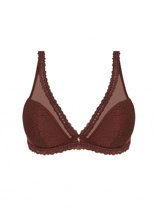 Half padded triangle bra EXQUISE EN DENTELLE