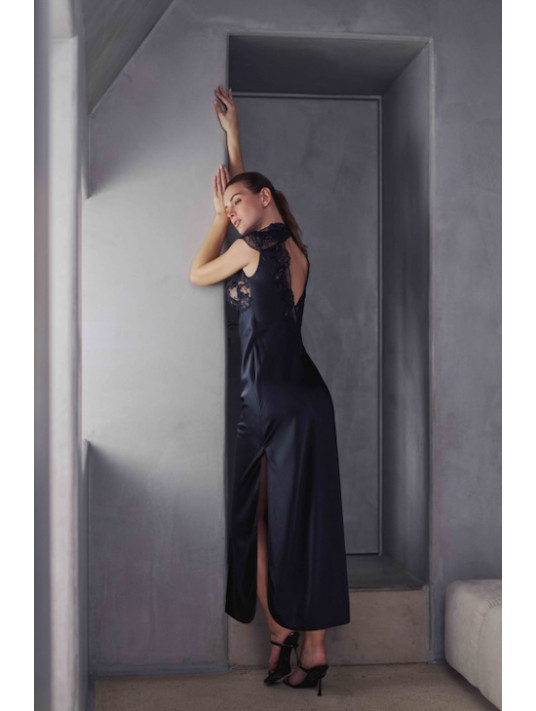 MARJOLAINE Long silk nightdress BONNIE