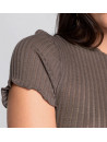 Oscalito T shirt brown WOOLEN SILK