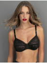 antigel Full cup bra black DENTELLE REBELLE