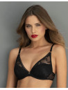 antigel black Plunge padded bra DENTELLE REBELLE