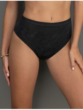 Antigel Slip haut noir DENTELLE REBELLE