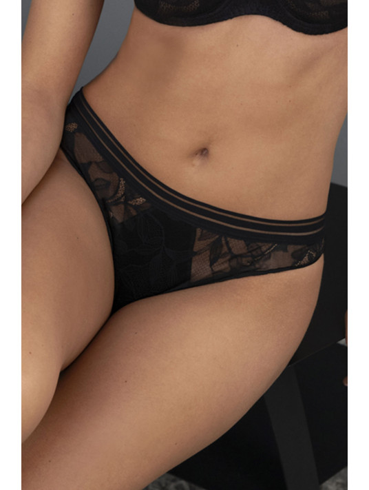 Antigel String noir DENTELLE REBELLE