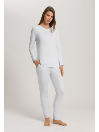 Hanro Pyjama blue Cotton MALENA