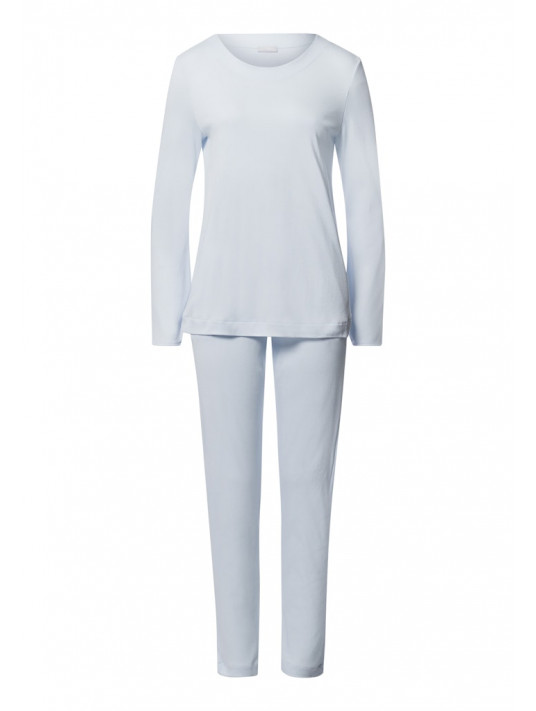 Hanro Pyjama blue Cotton MALENA