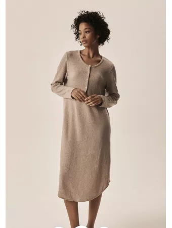 Chemise de nuit coton gris OSCALITO