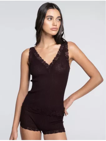 Caraco noir LAINE ET SOIE