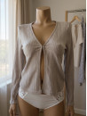 Oscalito Top beige WOOLEN SILK