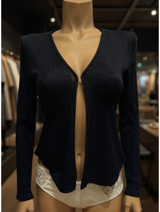 Top black WOOLEN SILK