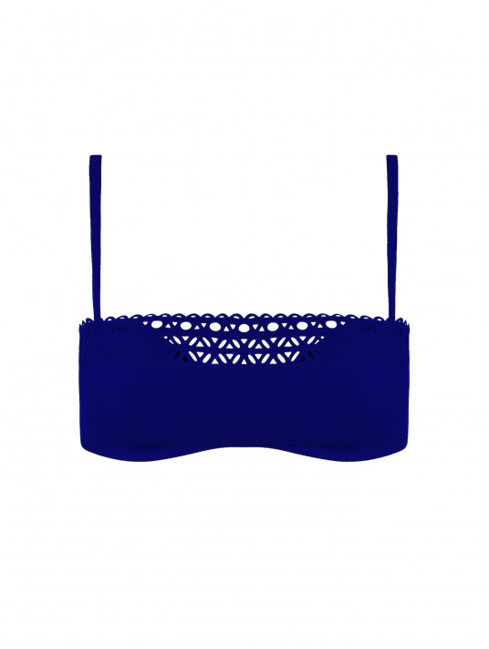 LISE CHARMEL Bandeau bikibi bra outremer DENTELLE AJOURAGE