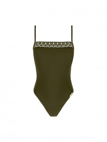 LISE CHARMEL Maillot une pièce bustier avocat AJOURAGE COUTURE