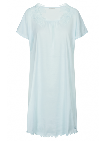 Feraud Short-sleeved nightgown blue COTTON