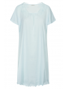 feraud Chemise de nuit manches courtes bleu COTON