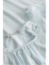 feraud Chemise de nuit manches courtes bleu COTON