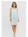feraud Chemise de nuit sans manches bleu COTON