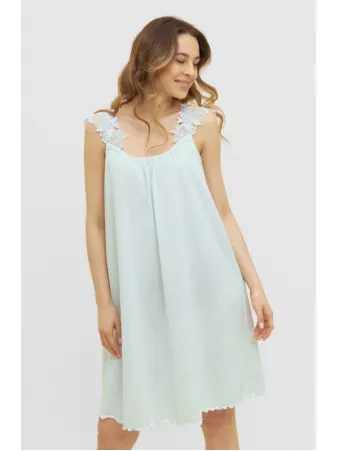Feraud sleeveless nightgown blue COTTON