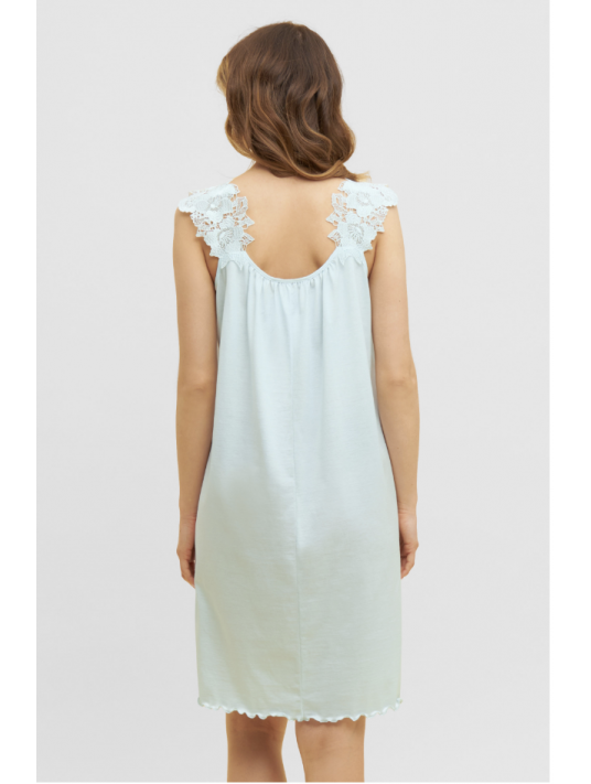 Feraud sleeveless nightgown blue COTTON