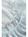 feraud Chemise de nuit sans manches bleu COTON