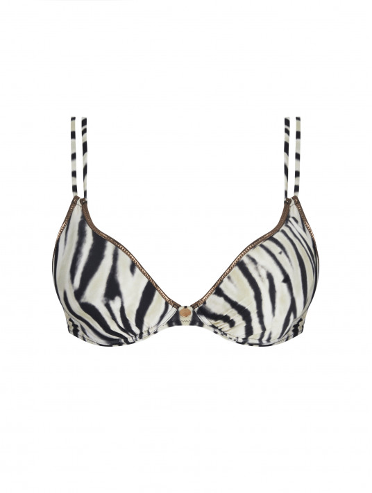 ANTIGEL Padded bikini top LA TIGRE BLANC
