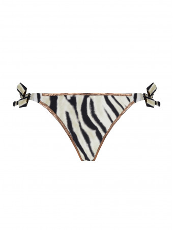 ANTIGEL Tie side bikini bottom LA TIGRE BLANC