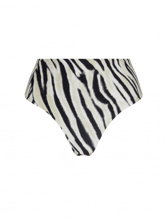 ANTIGEL Reversible high waisted bikini bottom LA TIGRE BLANC