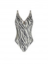 ANTIGEL Wireless one-piece swimsuit LA TIGRE BLANC