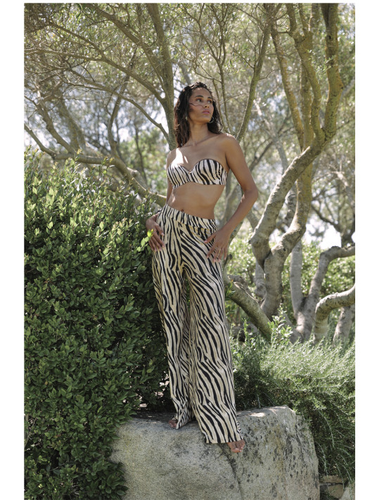 ANTIGEL Wide-Leg Beach Pants LA TIGRE BLANC