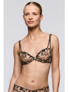 SArda Soutien-gorge plongeant noir SHAY