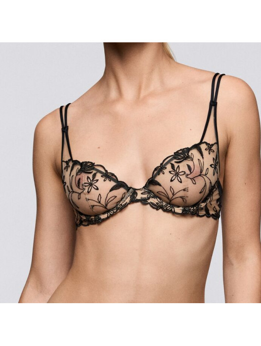 SArda Soutien-gorge plongeant noir SHAY