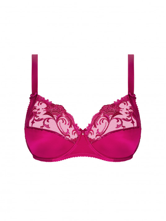 Lise Charmel Soutien-gorge grand maintien carmin SPLENDEUR SOIE