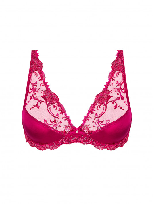 Lise Charmel Soutien-gorge glamour carmin SPLENDEUR SOIE