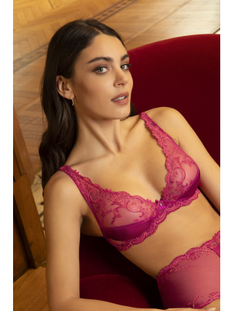 Lise Charmel Soutien-gorge glamour carmin SPLENDEUR SOIE