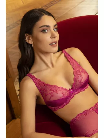Lise Charmel Soutien-gorge glamour carmin SPLENDEUR SOIE