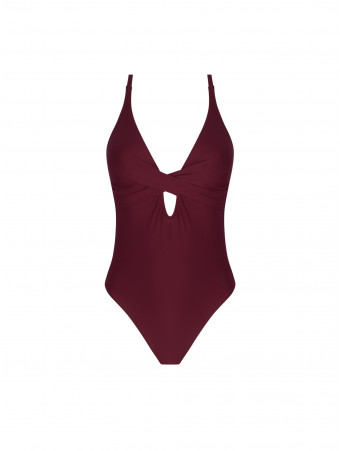 ANTIGEL Maillot une pièce sans armatures prune LA CHIQUISSIMA