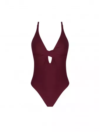 ANTIGEL Maillot une pièce sans armatures prune LA CHIQUISSIMA
