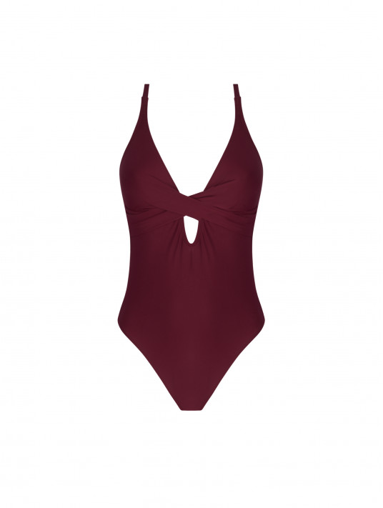 ANTIGEL Maillot une pièce sans armatures prune LA CHIQUISSIMA