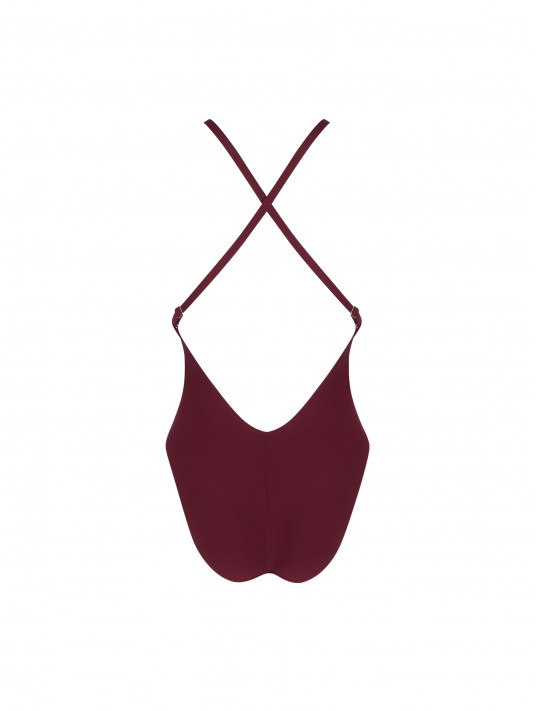 ANTIGEL Maillot une pièce sans armatures prune LA CHIQUISSIMA