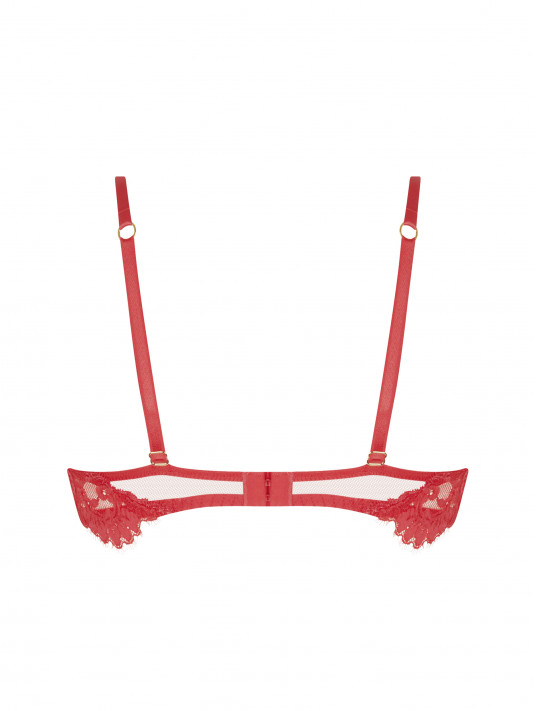 lise charmel Soutien-gorge couture verticale grenat DESIRS DE VENISE