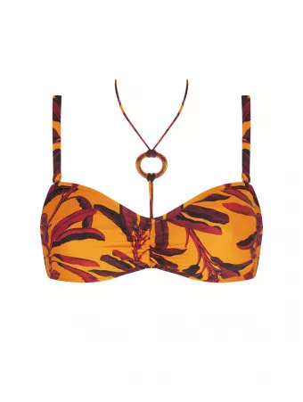 ANTIGEL Deep Cup Bandeau Bikini Top LA MELANESIA