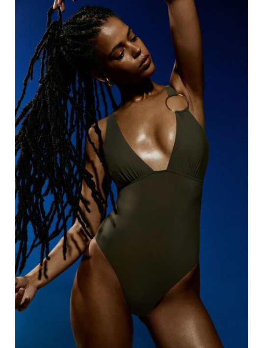 Sarda Maillot une pièce Olive LITA